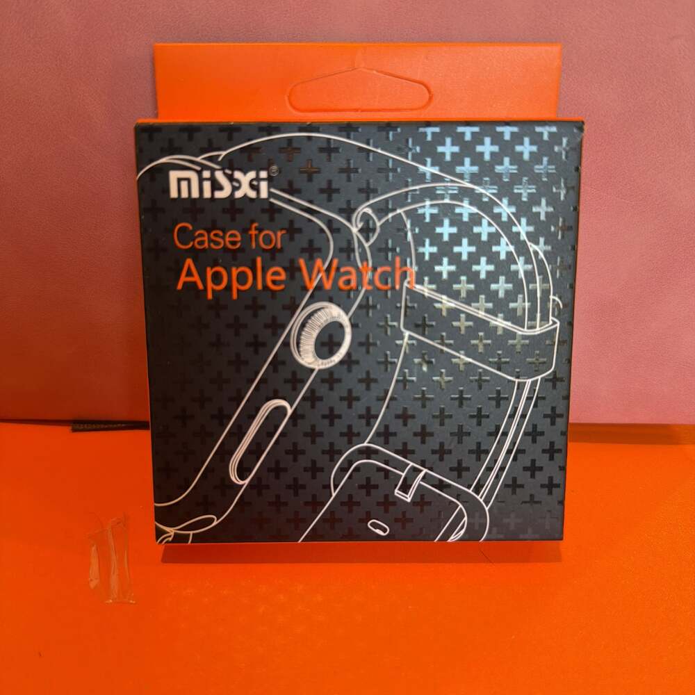 Misxi 2-Pack Hard PC Case with Tempered Glass Screen Protector for Apple Watches